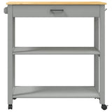 Kitchen Trolley MONZA 84x40x88.5 cm Solid Wood Pine 376104