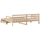 Daybed with Trundle and Drawers without Mattress 90x200 cm 3302171