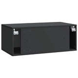 Wall-Mounted TV Cabinet Black 78.5 x 41 x 30 cm Engineered Wood 898516