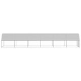 Outdoor Chicken Cage 2x12x2 m Galvanised Steel 3154375