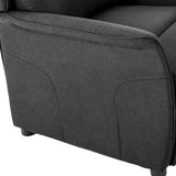 Recliner Chair Dark Grey 66.5 x 94 x 101.5 cm Polyester 340153