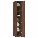 Highboard Brown Oak 30x42.5x185 cm Engineered Wood 3281398