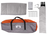 Car Tent Grey and Orange 239 x 210 x 210 cm Polyester and Steel 42028537