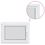 Basement Window RISOR 80 x 55 cm PVC and Glass 42047847