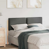 Upholstered Headboard Natural and Light Grey 160 cm 880003