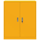 Storage Cabinet Mustard Yellow 90 x 40 x 105 cm Steel 891649