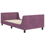 Children's Bed Frame with Headboard Purple 80 x 200 cm Velvet 42010871