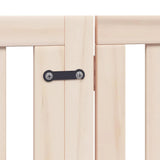 Dog Gate with Door Foldable 6 Panels 480 cm Poplar Wood 3155665