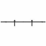 Sliding Door Hardware Kit 200 cm Steel Black 4009749