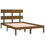 Bed Frame without Mattress Honey Brown 200x200 cm Solid Wood 3104696
