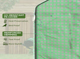 Walk-in Greenhouse with 3 Tier 12 Shelves, Small Greenhouse with Reinforced PE Cover, Garden Plant T3398P377619