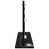 Vanity Mirror Rectangular with Mirror Black Oak 80 x 45 x 18 cm 868318