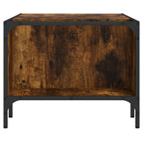 Coffee Table with Rack Smoked Oak 100x51x40 cm Engineered Wood 837734