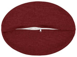 Cushion with Pillow HEERLEN 6 pcs Wine Red Fabric 929644