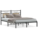 Bed Frame without Mattress Sonoma Oak 140x190 cm Engineered Wood 4106792