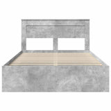 Bed Frame with Headboard Concerte 140 x 200 cm Solid Pine Wood 3409762