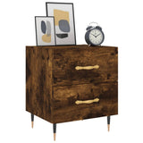 Bedside Cabinet Smoked Oak 40x35x47.5 cm Engineered Wood 827270