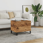 ZNTS Coffee Table Old Wood 60x44.5x45 cm Engineered Wood 857440