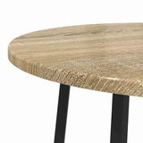 Side Table Set with Shelf 2 pcs Sonoma Oak and Black 869703