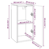 TV Cabinets 7 pcs Brown Oak 30.5x30x60 cm Engineered Wood 3120337