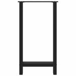 ZNTS Coffee Table Legs Black 2 pcs 40x cm Steel 4013324