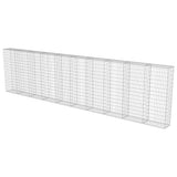 143585 Gabion Wall with Covers Galvanised Steel 600x30x150 cm