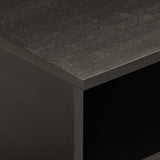 TV Cabinet Black 80x33x46 cm Solid Wood Mango 356836