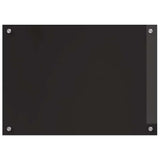 Kitchen Backsplash 2 pcs Black 70 x 50 cm Tempered Glass 3415543