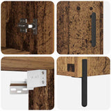 Highboard 2 pcs Old Wood Engineered Wood 3415606