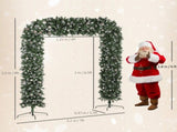 8.2 ft Snow Frosted Christmas Tree Arch, Christmas Arch Doorway Decor with 2100 Tips and 96 T3398P555103
