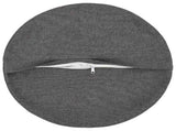 Cushion with Pillow HEERLEN 6 pcs Light Grey Fabric 929306