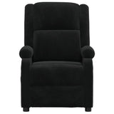 Recliner Chair Black Velvet 342405