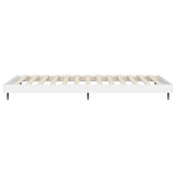 Bed Frame without Mattress White 75x190 cm Small Single Engineered Wood 832309