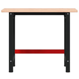 Workbench 100x60x81.5 cm Solid Wood Beech Rectangular 3309660