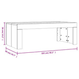 Coffee Table Sonoma Oak 102x50x36 cm Engineered Wood 823369