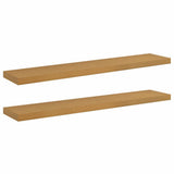 Wall Shelf 2 pcs Beige 120 x 23.5 x 4 cm Engineered Wood 42019999