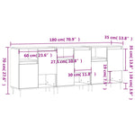 Sideboards 3 pcs Sonoma Oak Engineered Wood 3190144