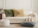 Cushion Cover 12 pcs HEERLEN Green 50 x 50 cm PV Fleece 911094