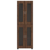 Highboard FLORIN Brown Oak 60 x 35 x 182 cm Engineered Wood 3397911
