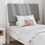 Upholstered Headboard Light Grey 100 cm Solid Pine Wood 879303