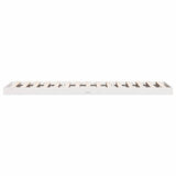 Floor Bed Frame White 90 x 210 cm Solid Pine Wood 869735