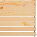 Garden Middle Sofa Solid Wood Pine 806572
