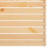 Garden Middle Sofa Solid Wood Pine 806572