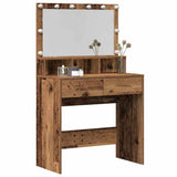 Dressing Table Old Wood 80 x 41 x 134.5 cm Engineered Wood 871537
