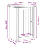 Bathroom Wall Cabinet BODO White 44x30x60 cm 4016854