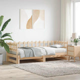 Pull-out Day Bed without Mattress 2x cm Solid Wood 840388