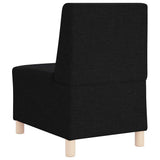 Modular Sofa Unit Armless 3 pcs Black 55 x 74 x 82 cm Fabric 3399794