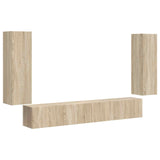 TV Wall Cabinet Set 4 pcs Sonoma Oak Engineered Wood 3408927