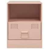 Bedside Cabinet Pink 34.5x39x44 cm Steel 841753