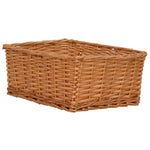 4 Piece Nesting Basket Set Brown Willow 286980